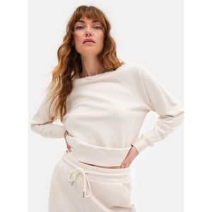 Mate the Label Organic Terry Raglan Sweatshirt, NWT, Bone